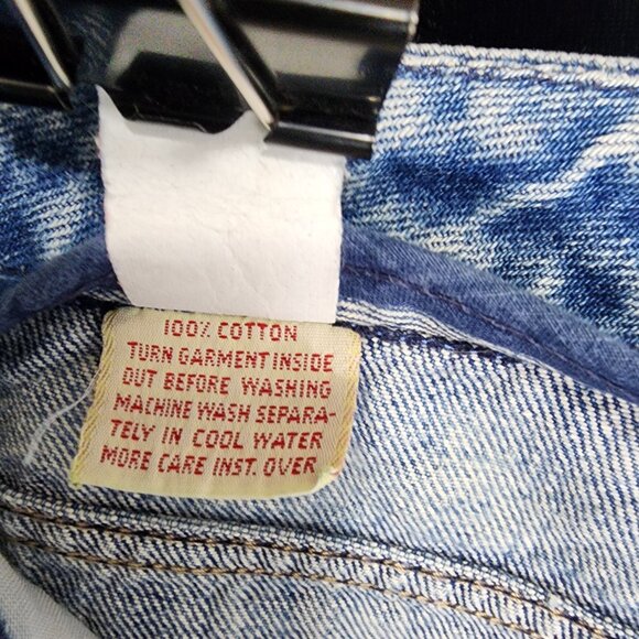 1970's-80's Calvin Klein Jeans Size 11 Mid wash Hi rise Str8 leg 29.5"x 33.5" - Picture 10 of 13